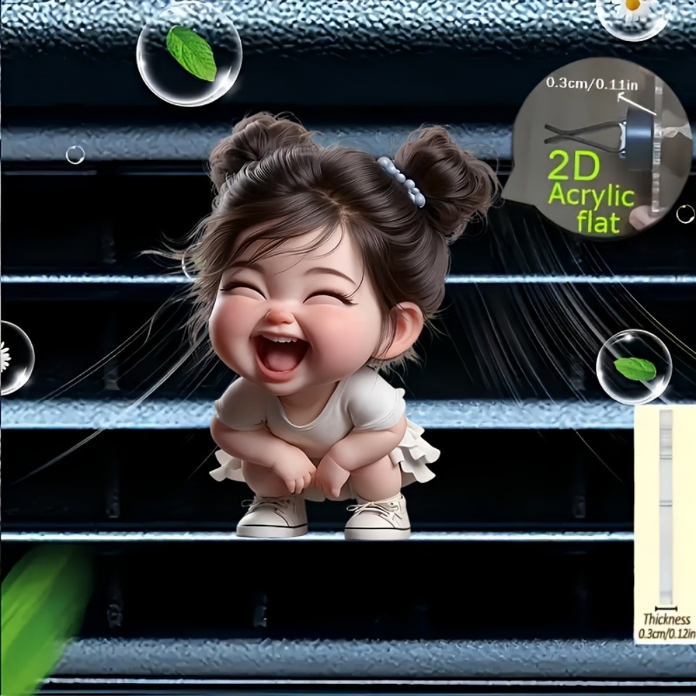Car Accessories Bunnings - 5pcs Double Bun Smile Chibi Little