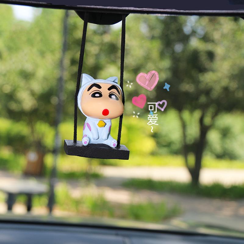 Car Accessories Hanging From Mirror - Kawaii Shin Chan Car Pendant Cute