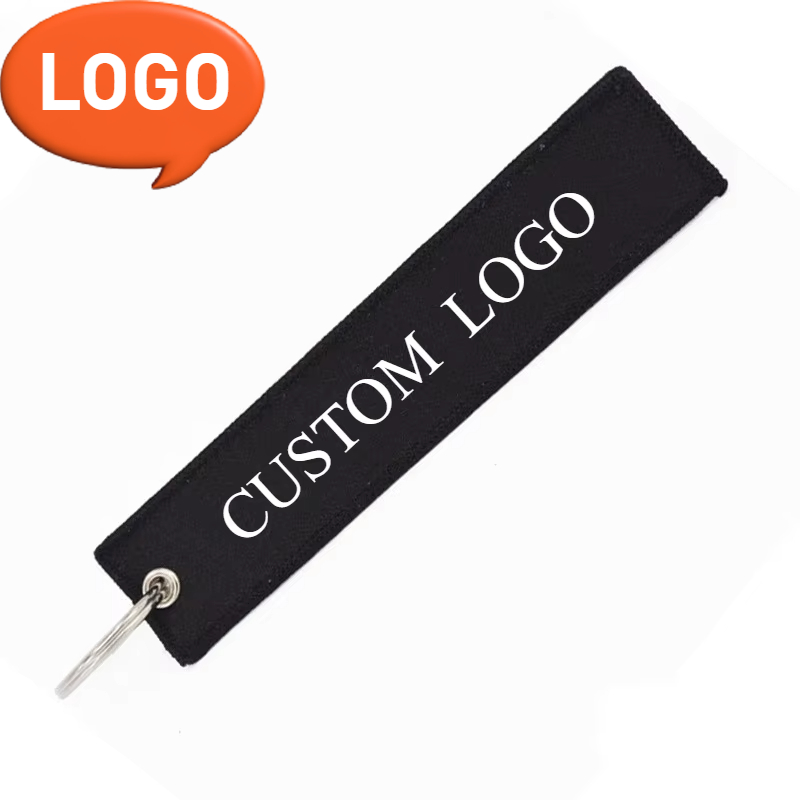 Car Accessories Name - Custom Logo Polyester Keychain Print Name