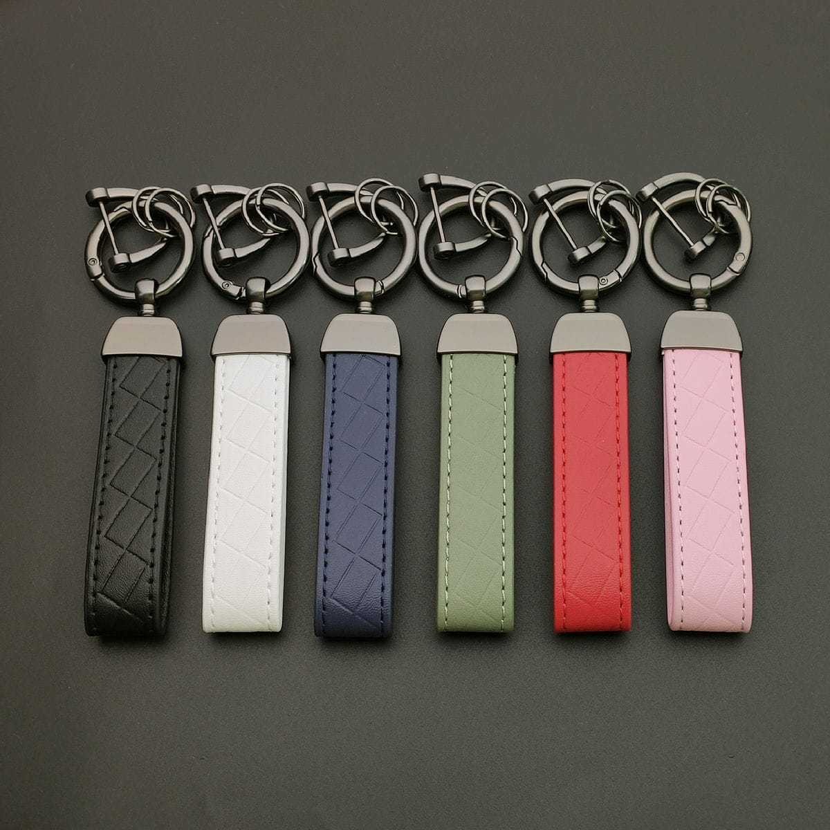 1/6/18PCS Leather KeyChain Cus - đánh giá và giá Car Accessories Name