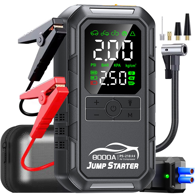 7Pcs 8000mAh Car Jump Starter  - đánh giá và giá Portable Jump Starter