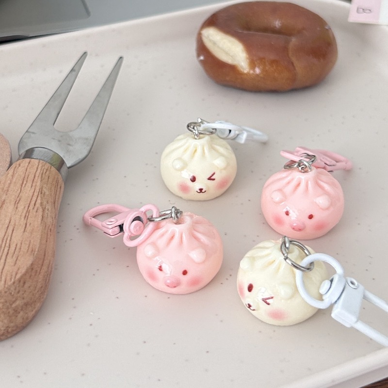 Kawaii Mini Steamed Bun Keycha - đánh giá và giá Car Accessories Bunnings