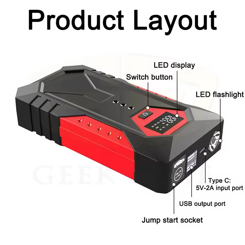 Portable Car Jump Starter Powe - đánh giá và giá Portable Jump Starter