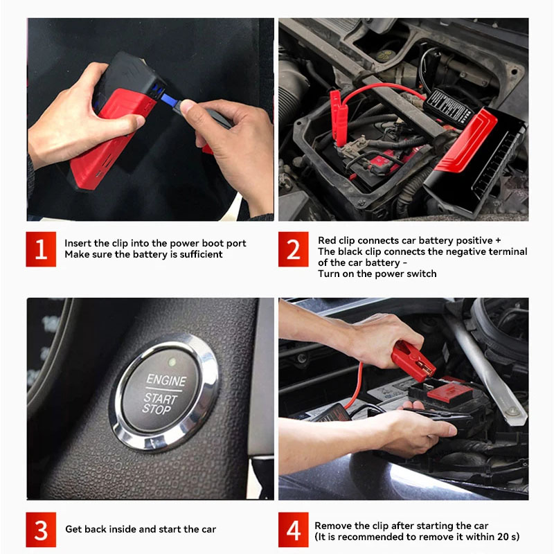 Portable Car Jump Starter Powe - đánh giá và giá Portable Jump Starter