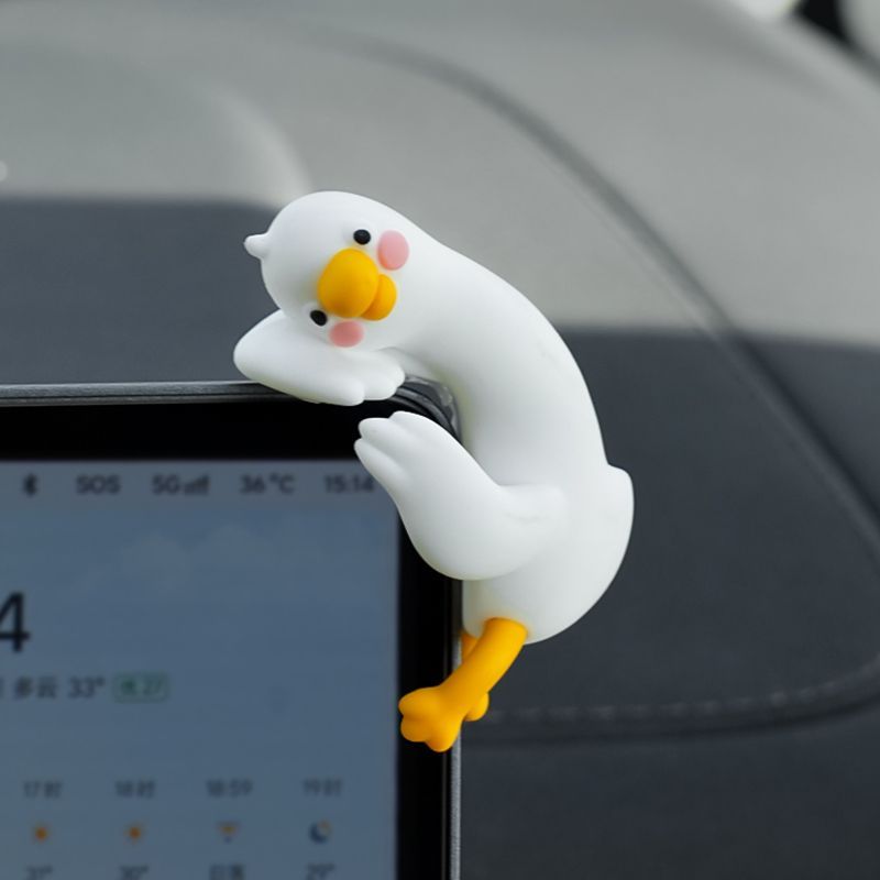 Cute Cartoon White Duck Car Di - đánh giá và giá Car Accessories Interior