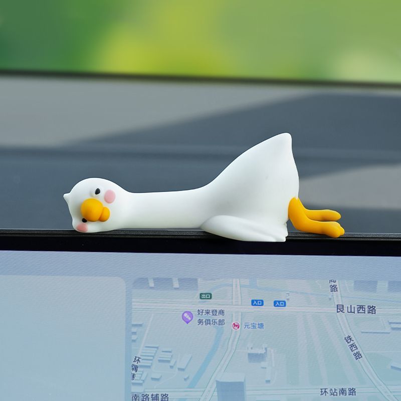 Cute Cartoon White Duck Car Di - đánh giá và giá Car Accessories Interior