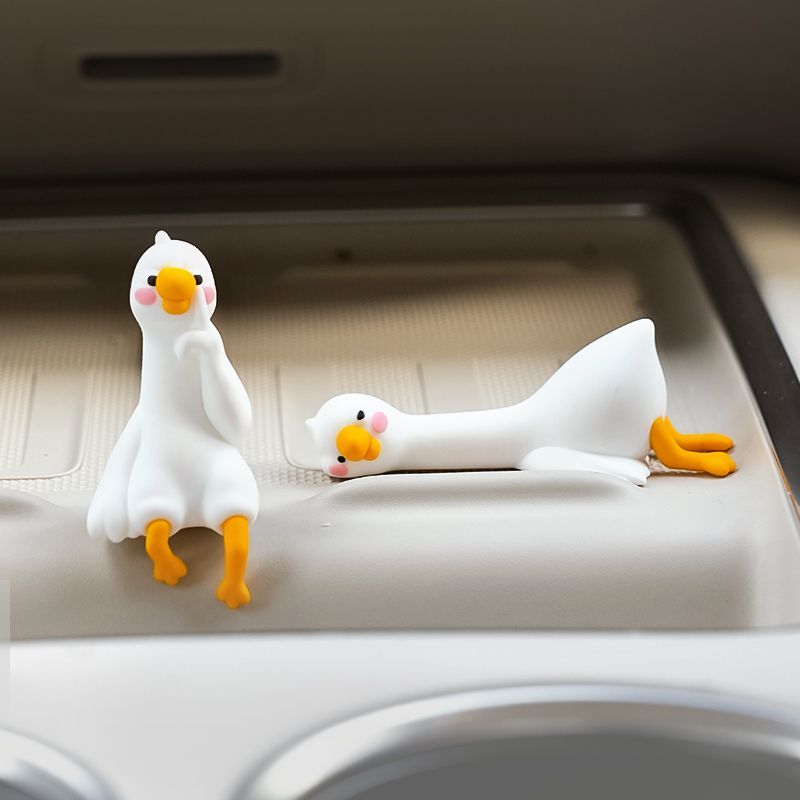 Cute Cartoon White Duck Car Di - đánh giá và giá Car Accessories Interior