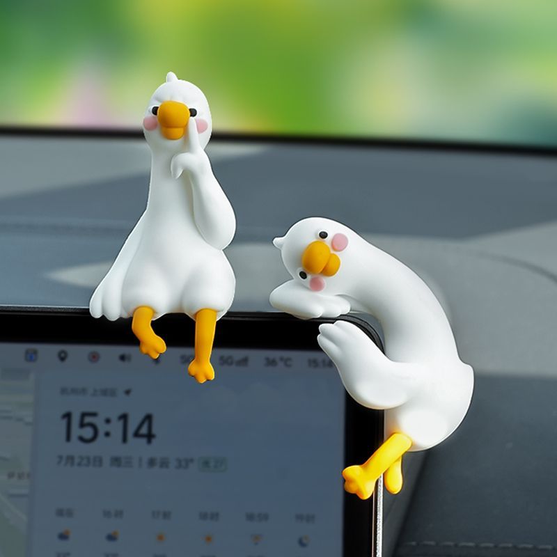 Cute Cartoon White Duck Car Di - đánh giá và giá Car Accessories Interior