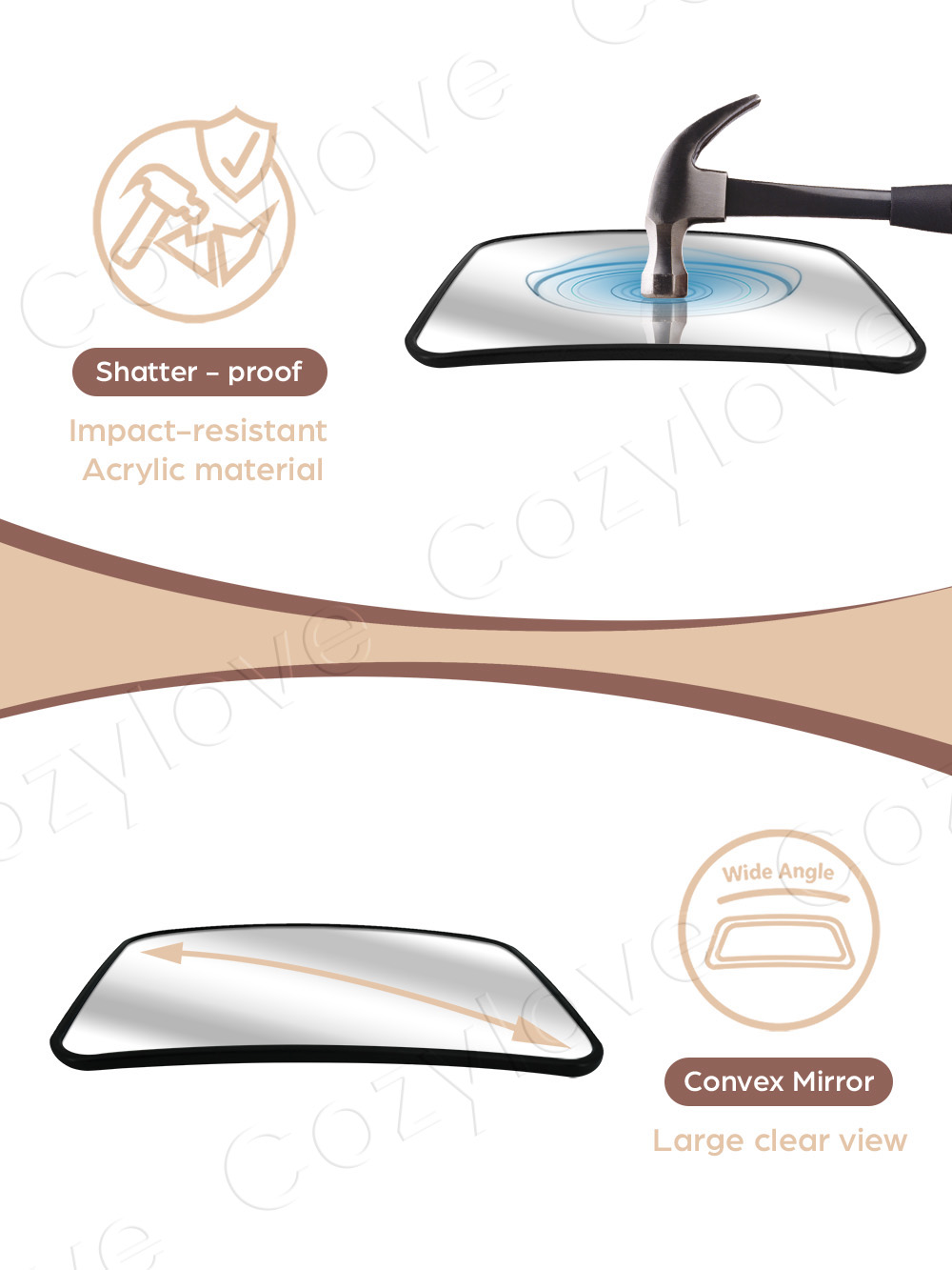 Universal Baby Car Mirror | Wi - đánh giá và giá Car Blind Spot Mirror