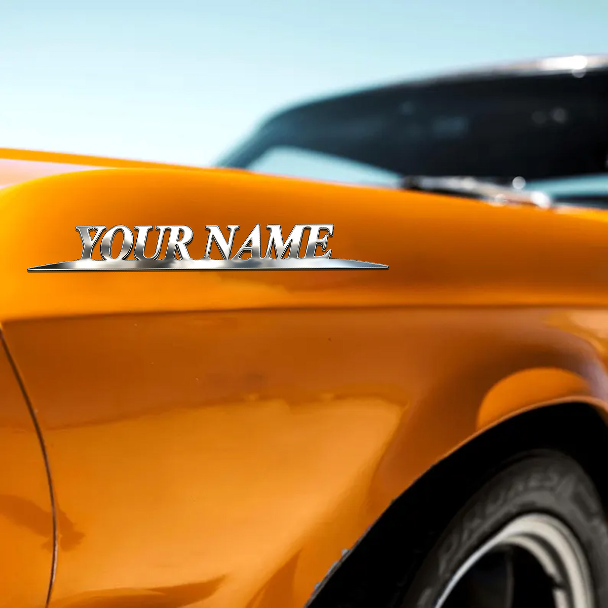 Metal Trendy YOUR NAME Sticker - đánh giá và giá Car Accessories Name