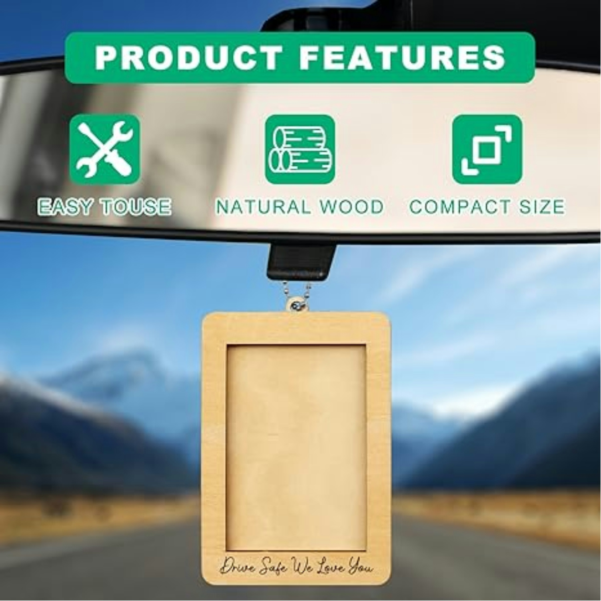 Car Decor Hanging Photo Frame, - đánh giá và giá Car Accessories Hanging From Mirror