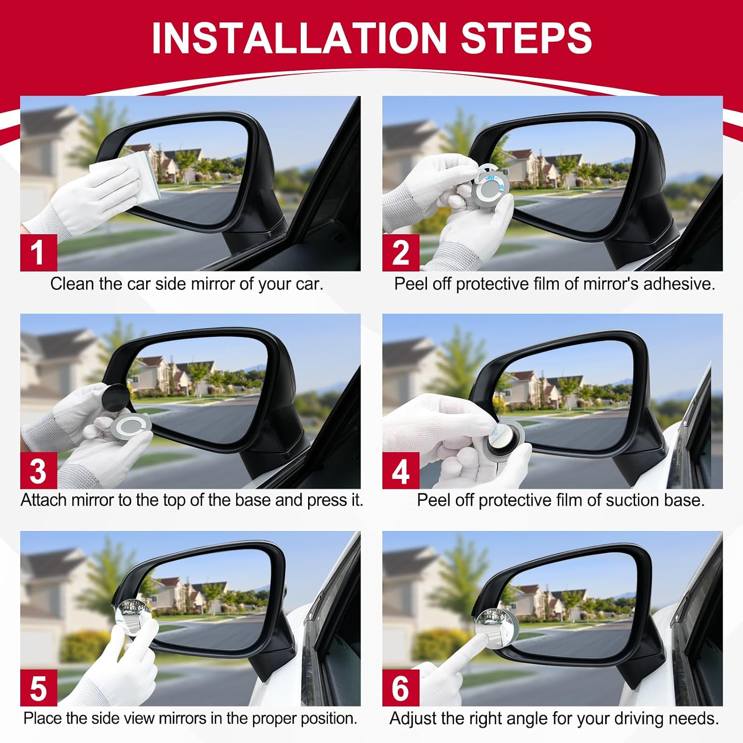 Blind Spot Mirror, Round HD Gl - đánh giá và giá Car Blind Spot Mirror
