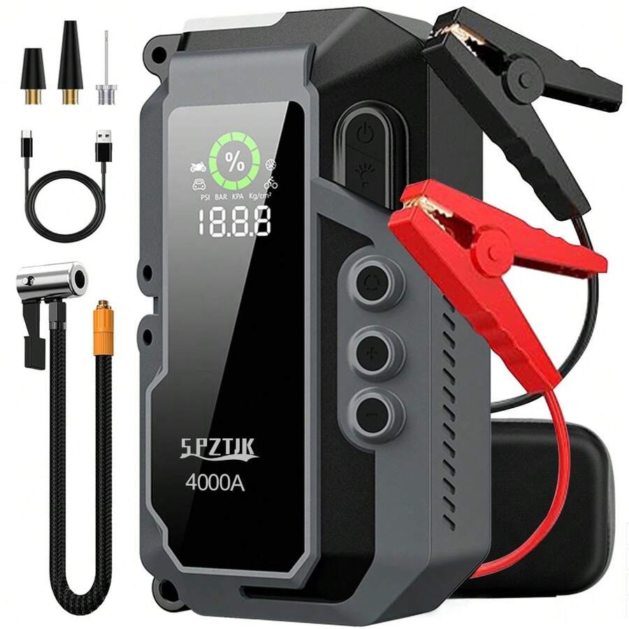 4000A Car Battery Jump Starter - đánh giá và giá Portable Jump Starter