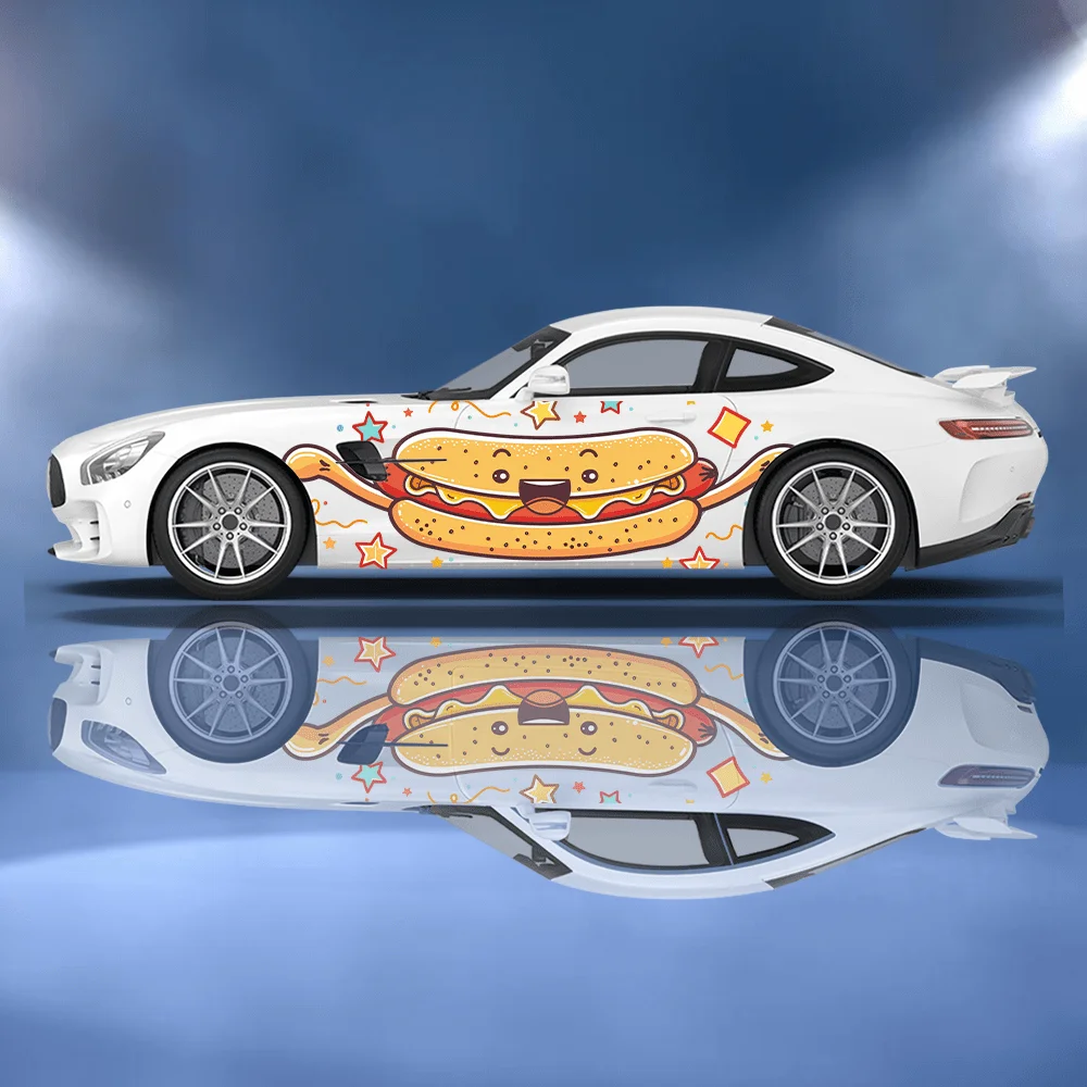 Funny Cartoon Hot Dog Bun Car  - đánh giá và giá Car Accessories Bunnings
