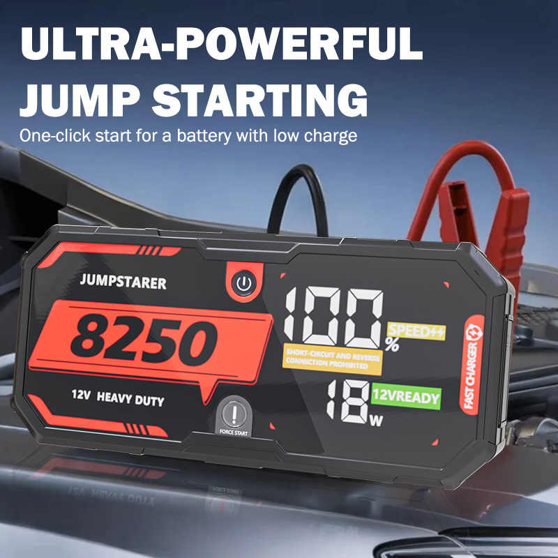 8250A 12V Car Jump Starter Por - đánh giá và giá Portable Jump Starter