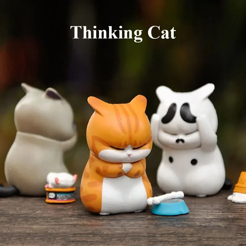 Thinking Cat Blind Box Cute An - đánh giá và giá Car Accessories Girl